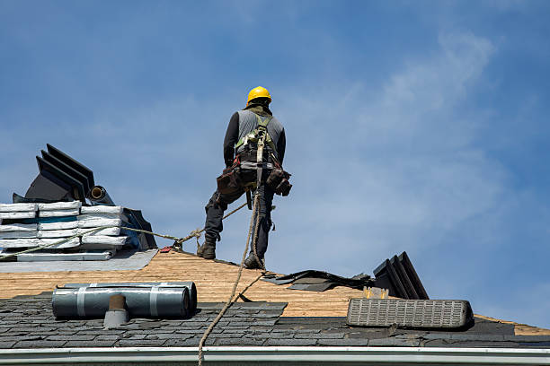 Professional Gutter Installation technician working in Osage, MN